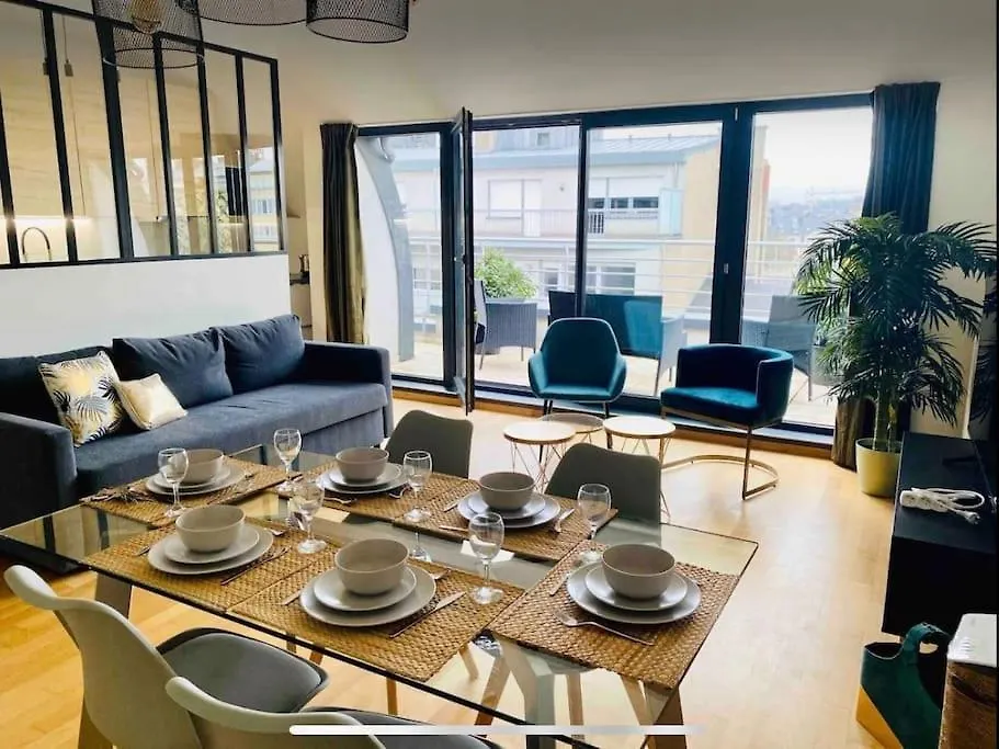 Penthouse 2 Bedrooms With Terrace & Free Parking Luxembourg 0*,  Luxembourg